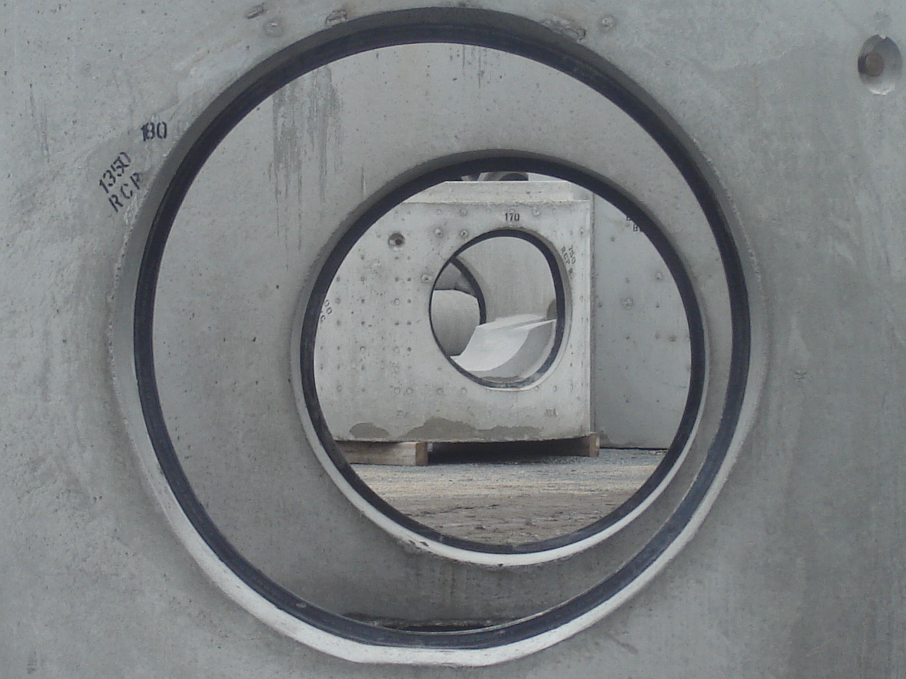 X•CEL Connectors Cast Into Manholes